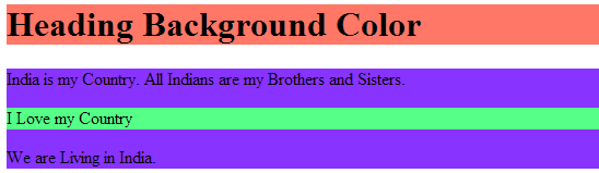Background Color Property CSS Background Color Property CSS