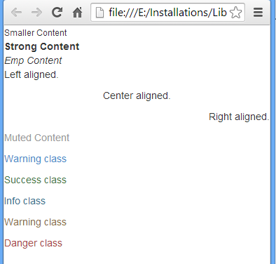 Emphasis - Bootstrap