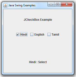 Swing Checkbox