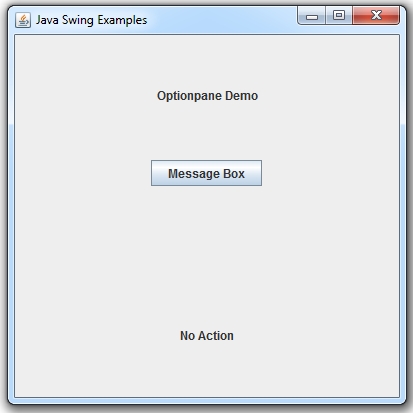 Swing JOptionPane 1