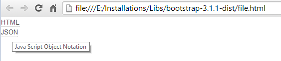 abbr - bootstrap