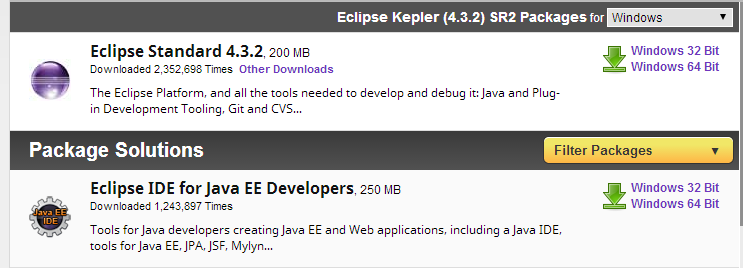 Downloading Eclipse