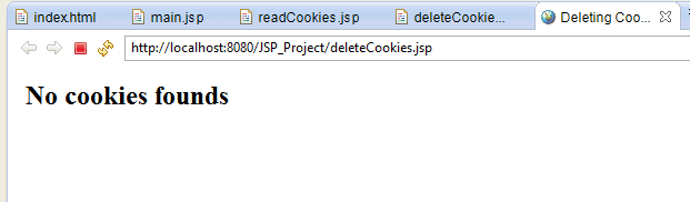 deleting cookies in jsp