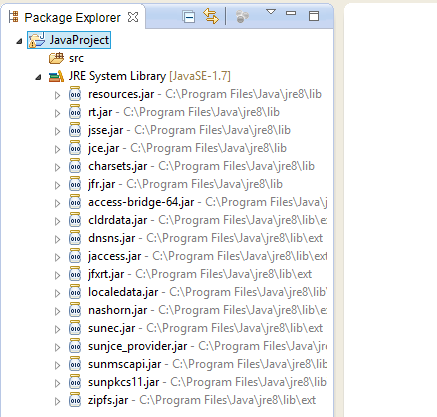 Eclipse Workspace Tree