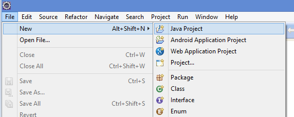 Step 1 - Create new Java Project