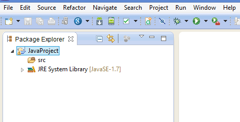 Step 5 - Java Project Created